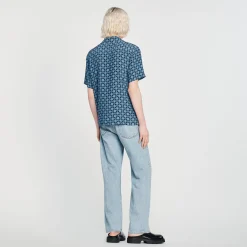 Camicia Fluida A Maniche Corte><noscript><img width=