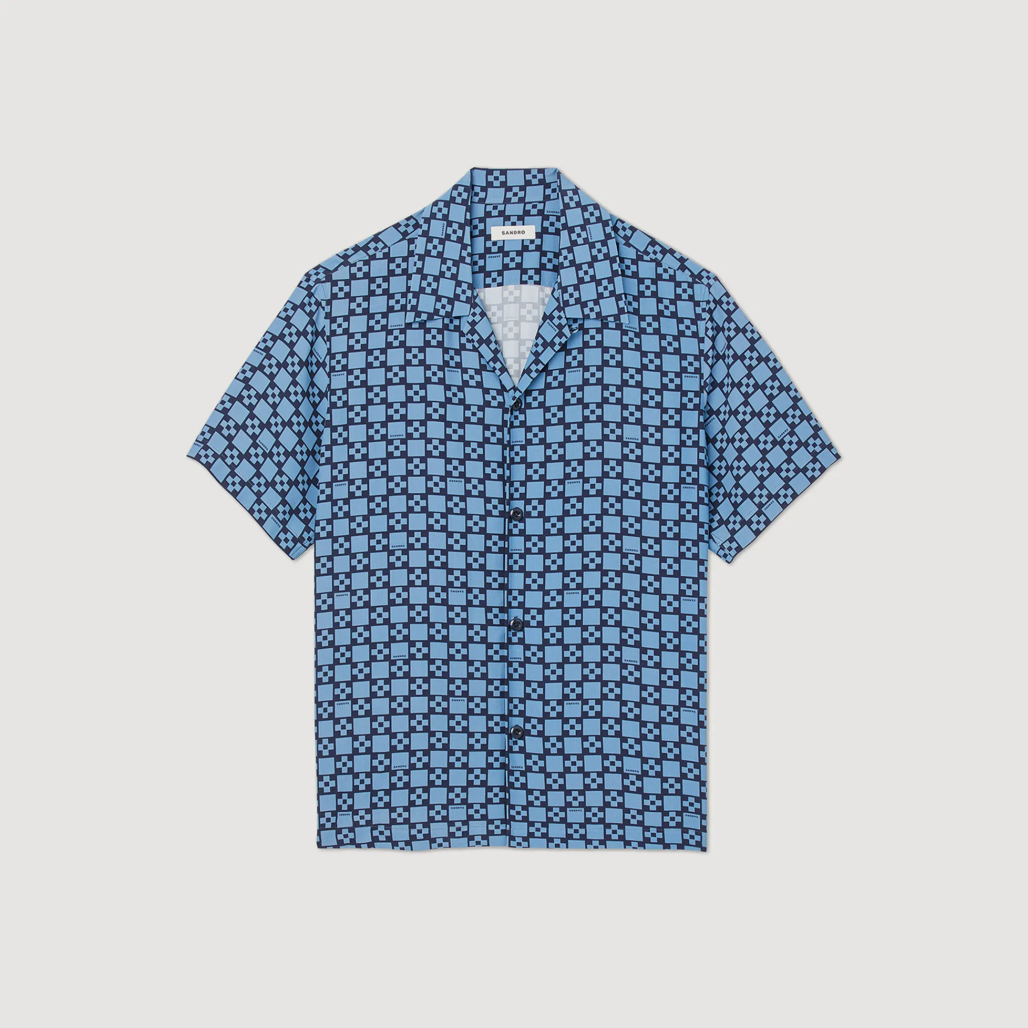 Camicia Fluida A Maniche Corte>Sandro Paris Flash Sale