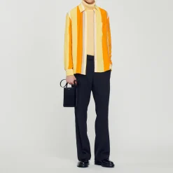 Camicia Fluida A Righe A Maniche Lunghe>Sandro Paris Online
