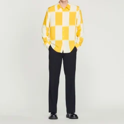 Camicia Fluida Con Stampa A Quadri>Sandro Paris Online