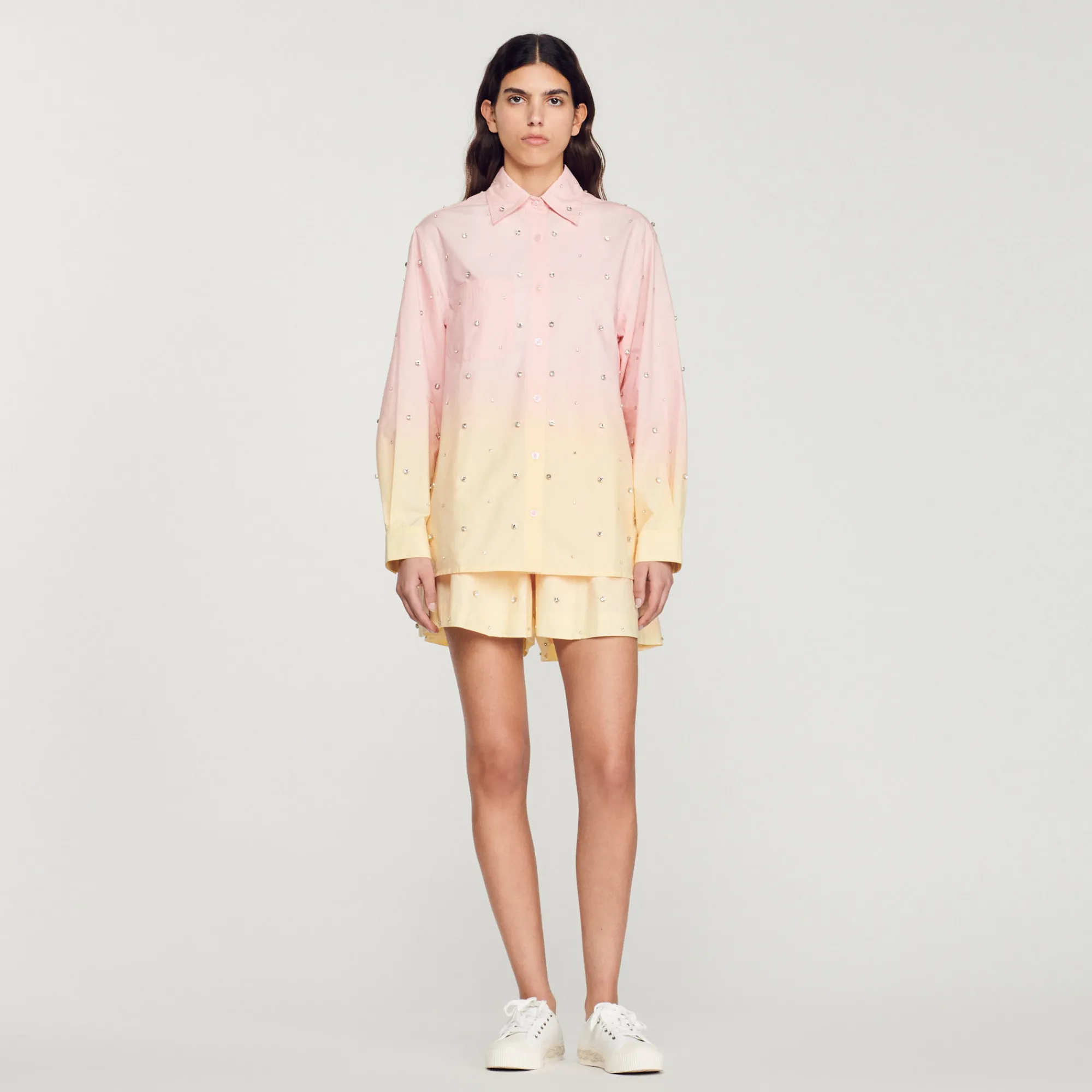 Camicia Larga Tie Dye>Sandro Paris Hot