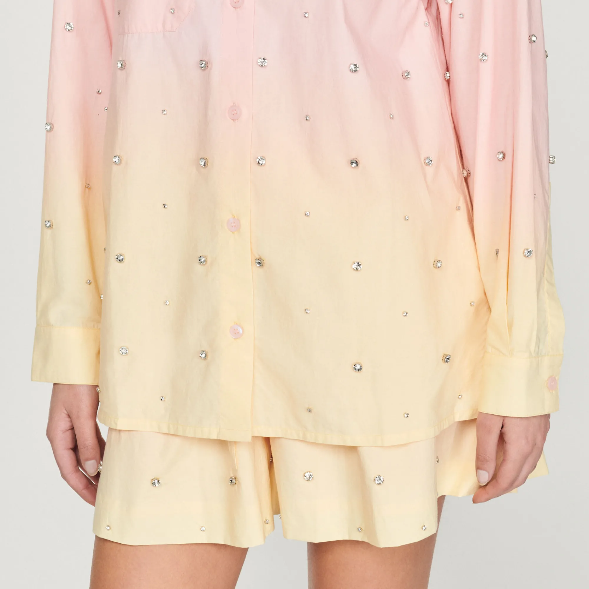 Camicia Larga Tie Dye>Sandro Paris Hot
