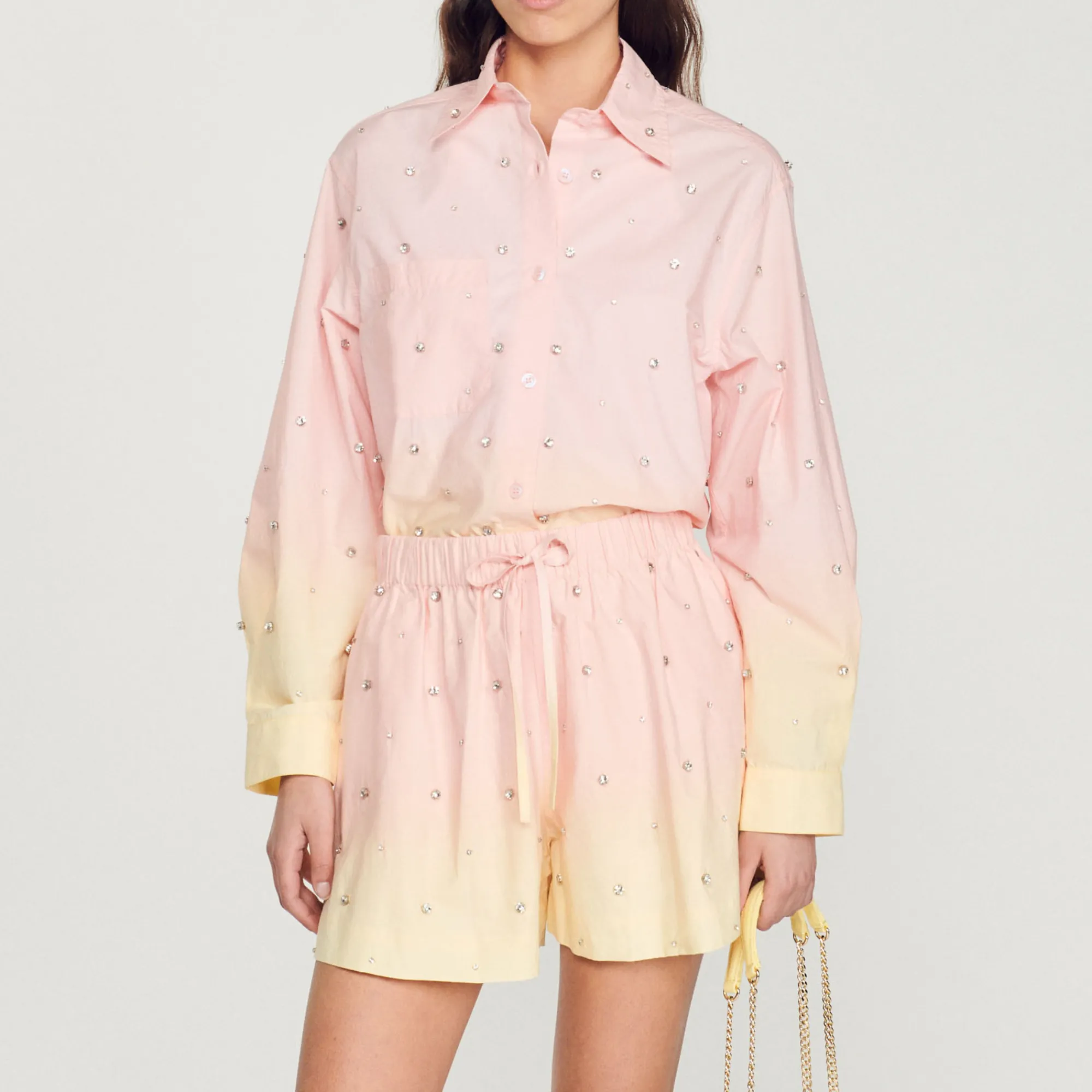 Camicia Larga Tie Dye>Sandro Paris Hot
