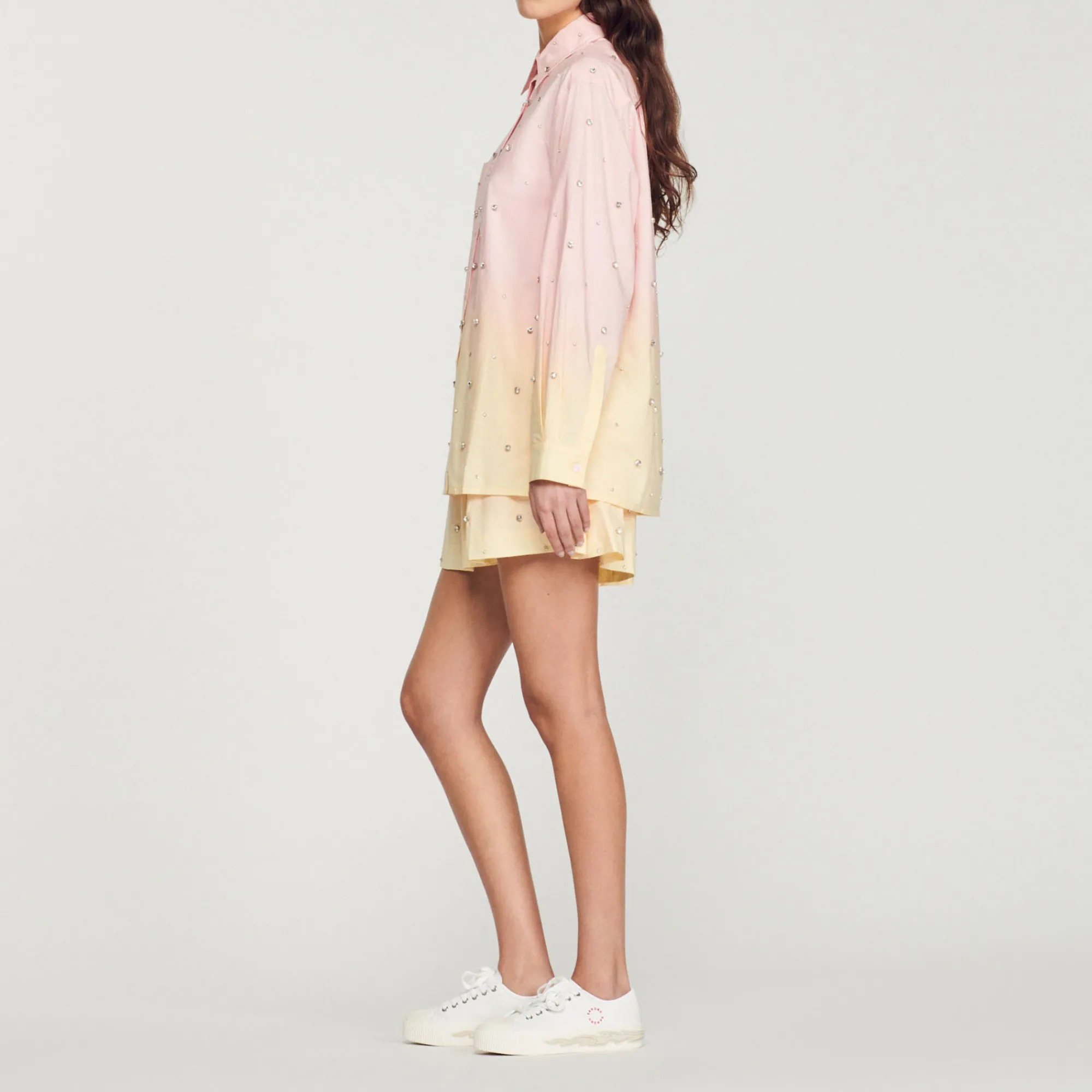 Camicia Larga Tie Dye>Sandro Paris Hot