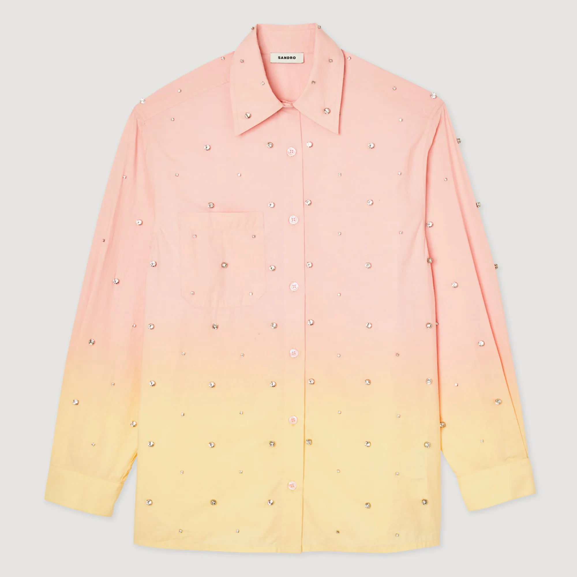 Camicia Larga Tie Dye>Sandro Paris Hot