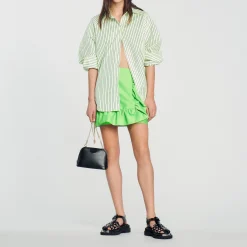 Camicia Oversize A Righe>Sandro Paris Cheap