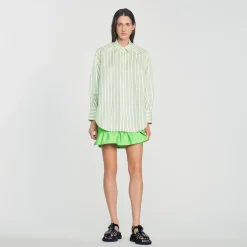Camicia Oversize A Righe>Sandro Paris Cheap
