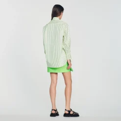 Camicia Oversize A Righe><noscript><img width=