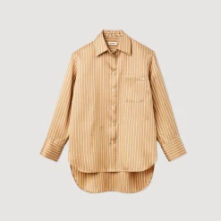 Camicia Oversize A Righe><noscript><img width=