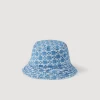 Cappello In Denim Square Cross>Sandro Paris Store