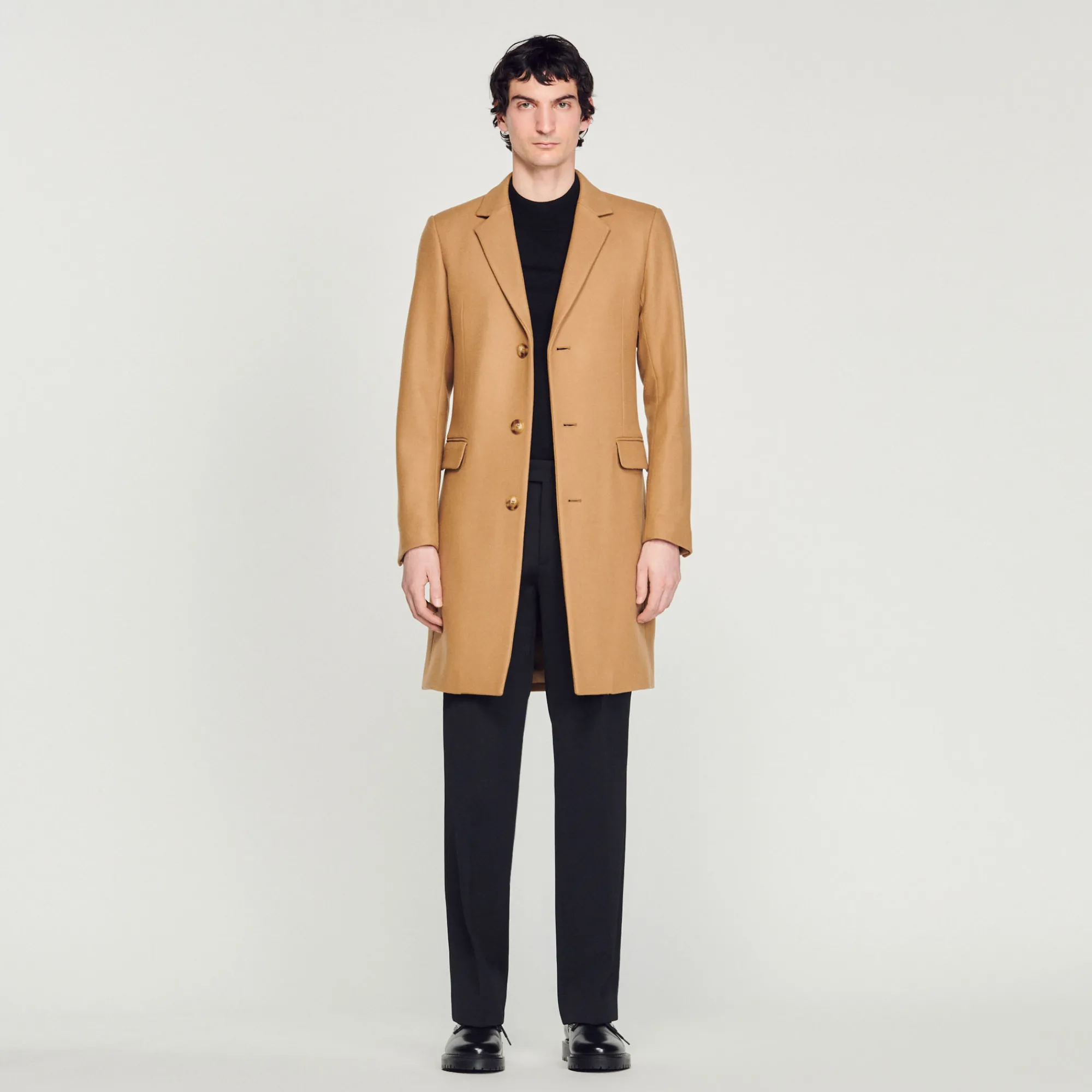 Cappotto In Lana>Sandro Paris Discount