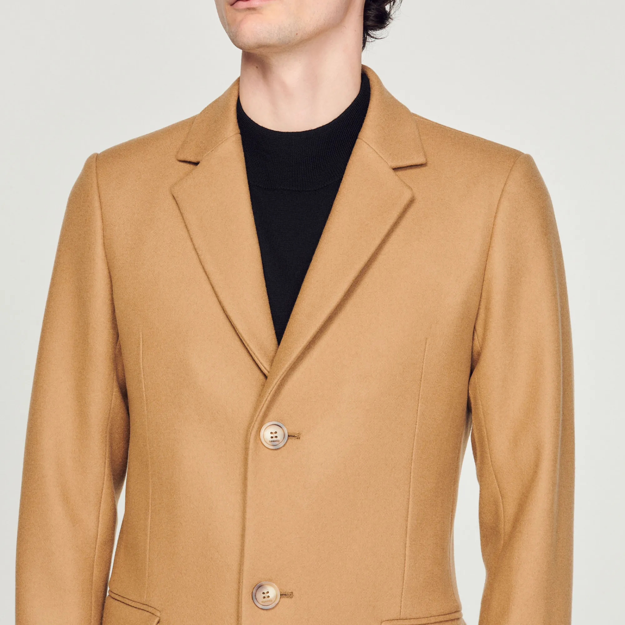 Cappotto In Lana>Sandro Paris Discount