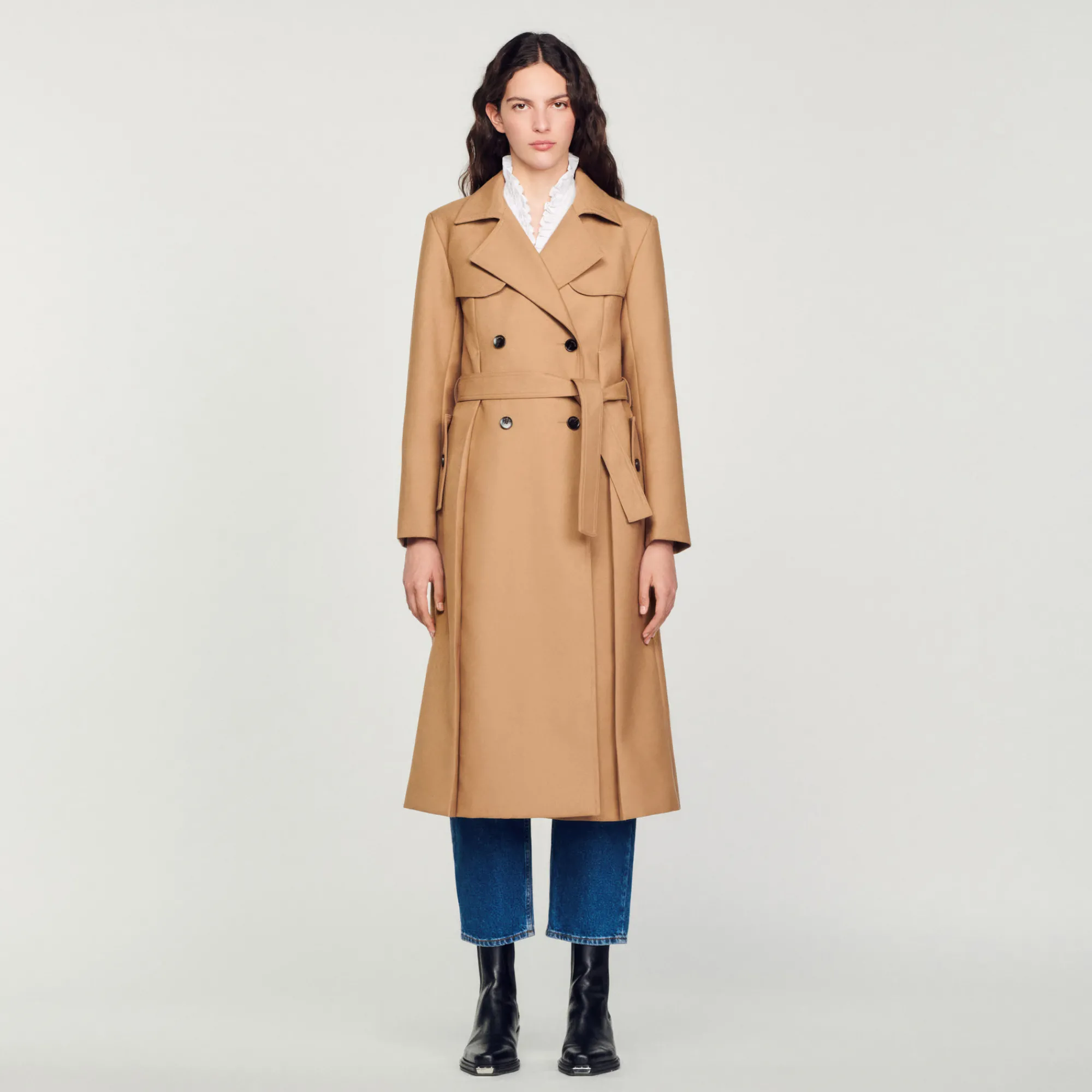 Cappotto Lungo Stile Trench>Sandro Paris Hot