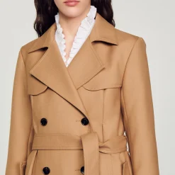 Cappotto Lungo Stile Trench><noscript><img width=