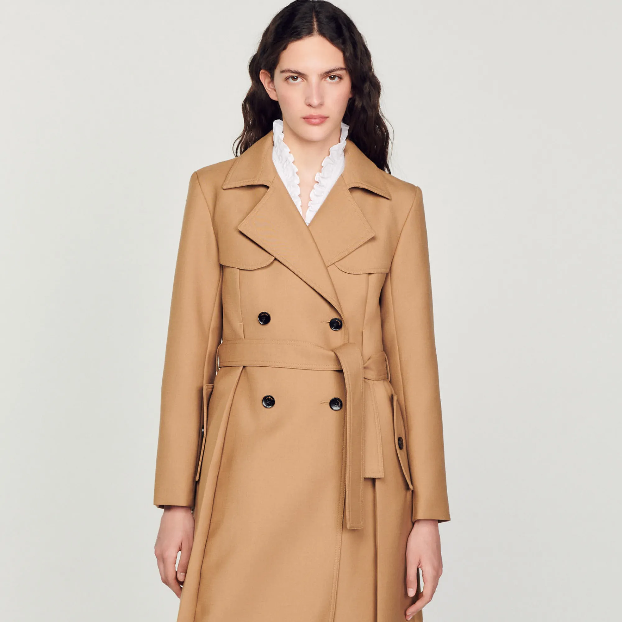 Cappotto Lungo Stile Trench>Sandro Paris Hot