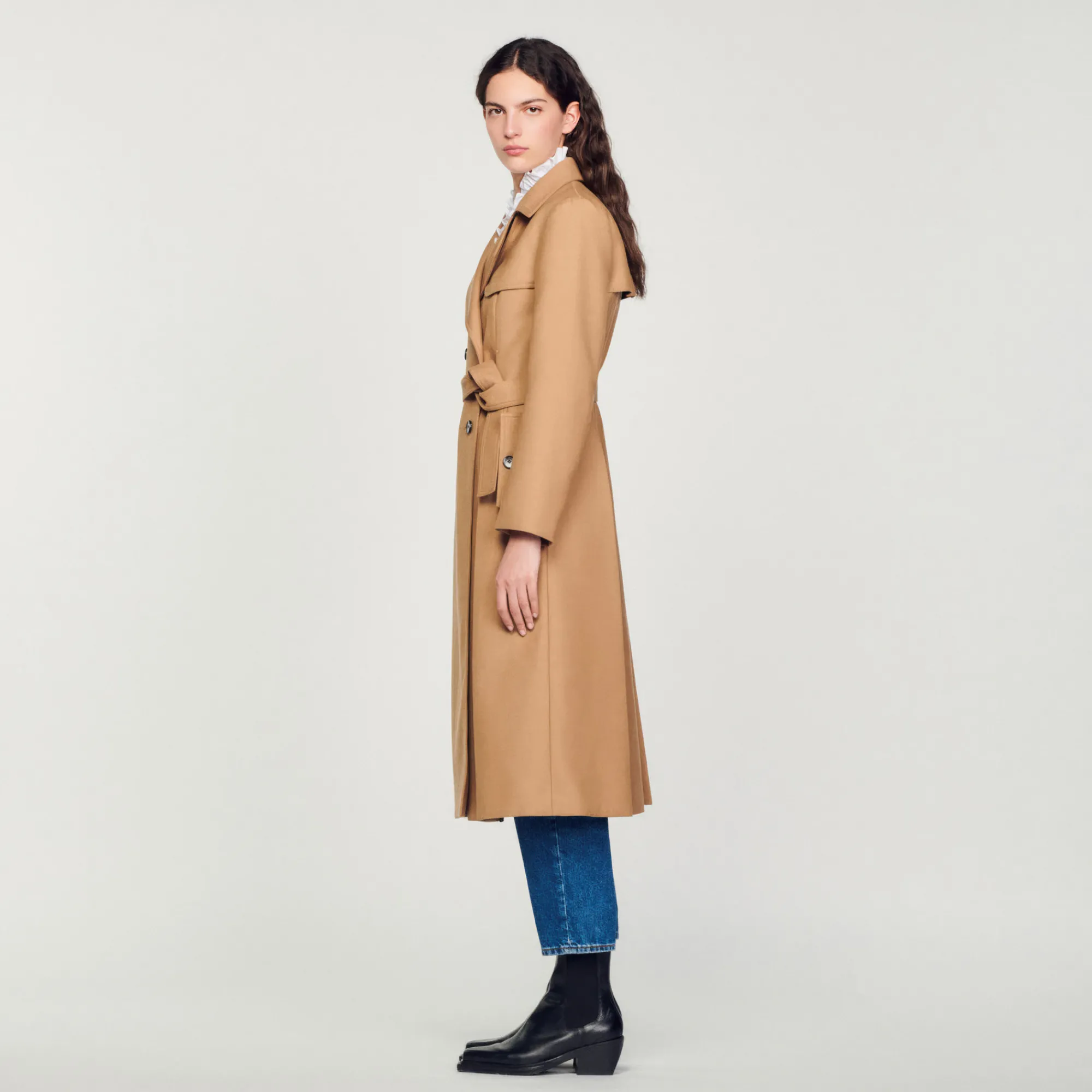 Cappotto Lungo Stile Trench>Sandro Paris Hot