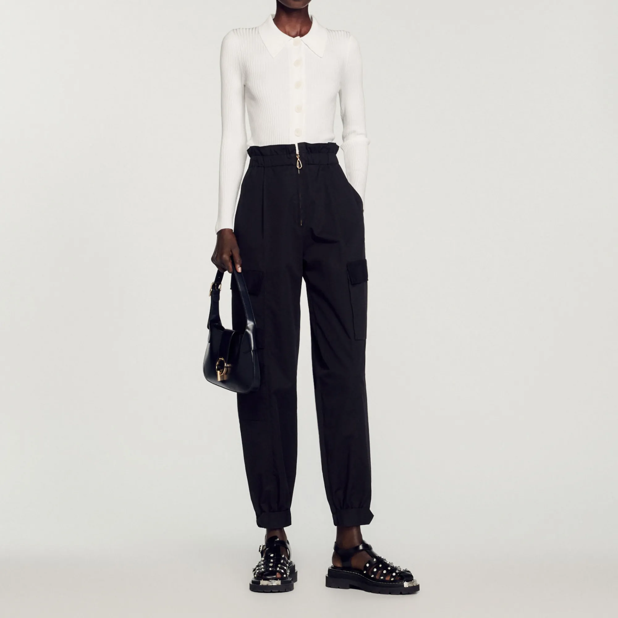Cardigan Corto A Coste>Sandro Paris Online