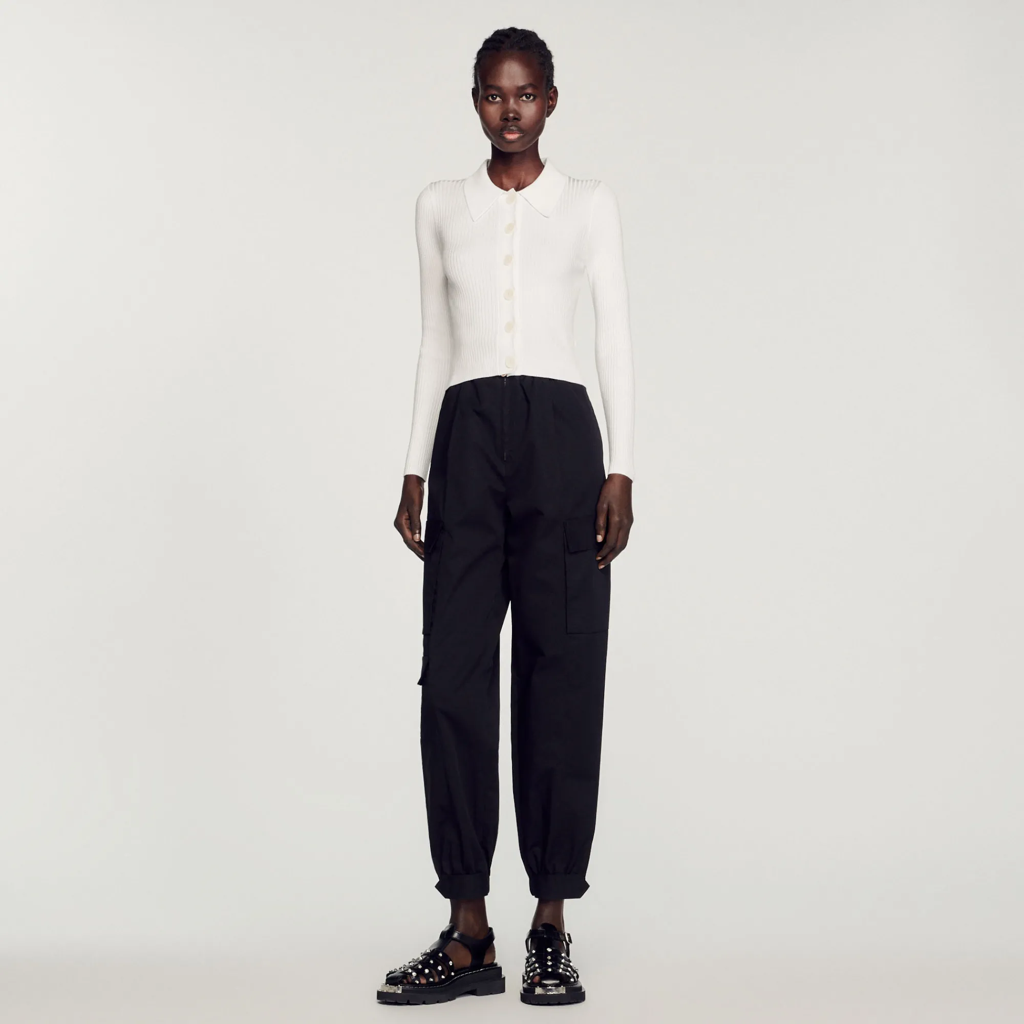 Cardigan Corto A Coste>Sandro Paris Online