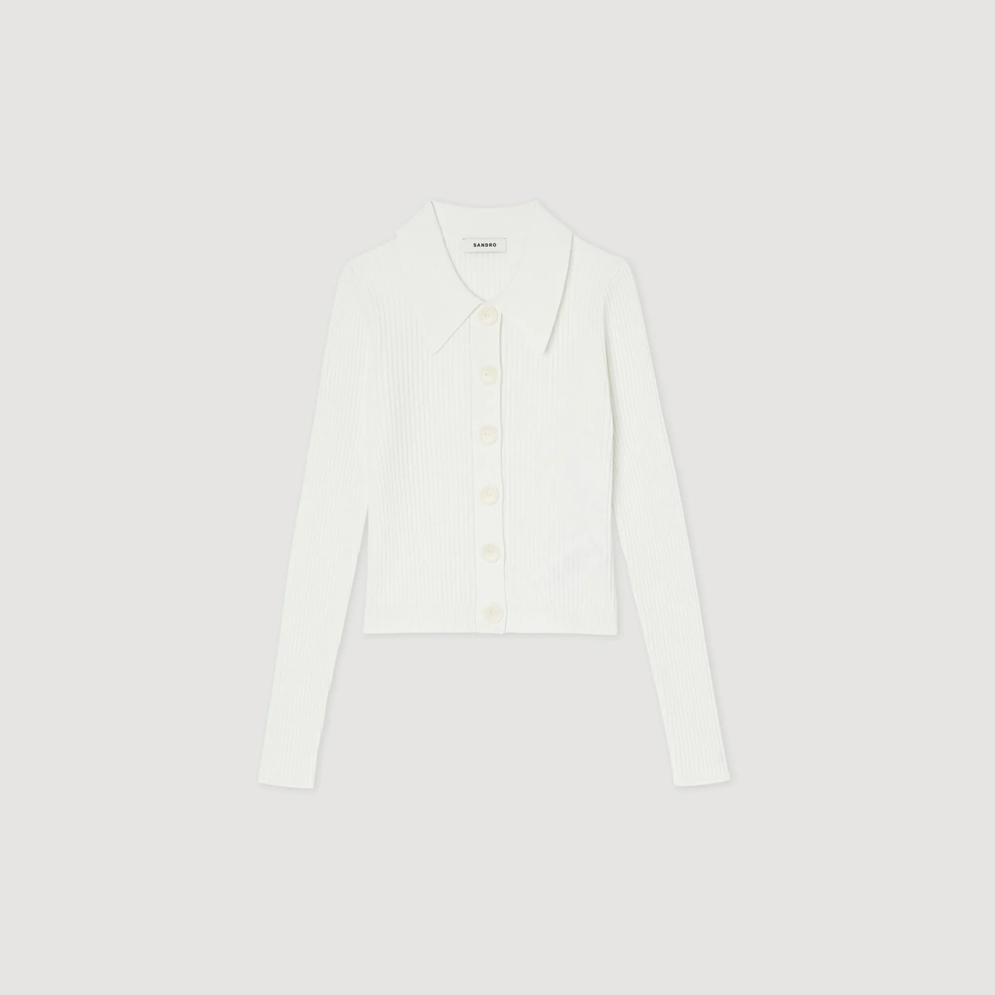 Cardigan Corto A Coste>Sandro Paris Online