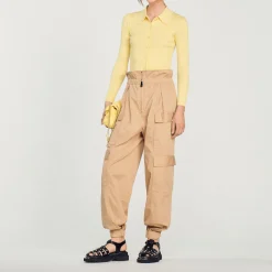 Cardigan Corto A Coste>Sandro Paris Sale