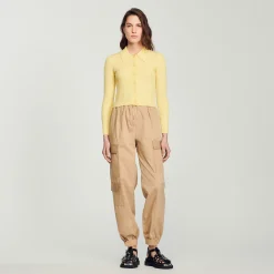 Cardigan Corto A Coste>Sandro Paris Sale