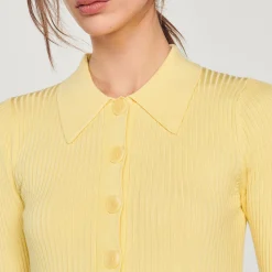 Cardigan Corto A Coste><noscript><img width=