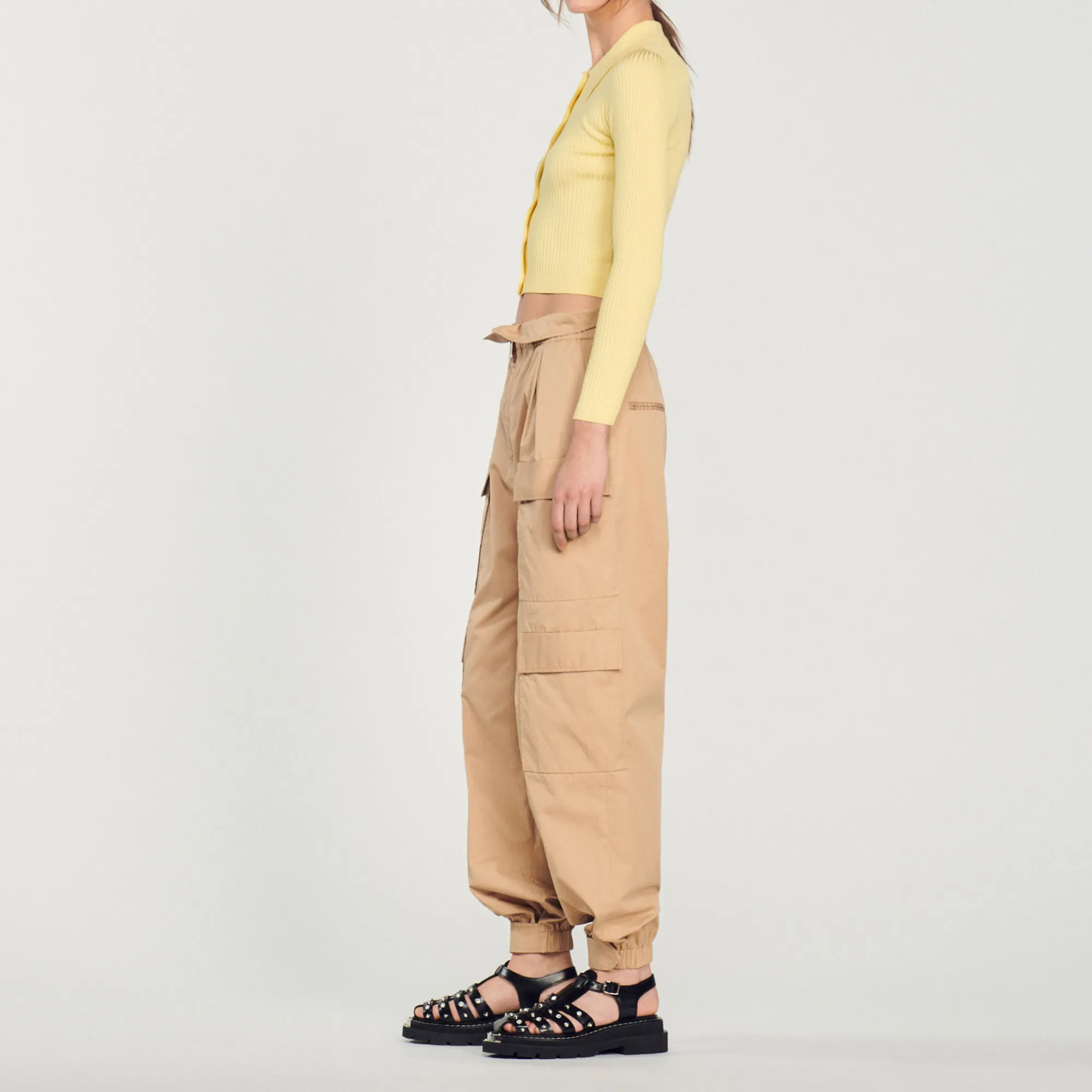 Cardigan Corto A Coste>Sandro Paris Sale
