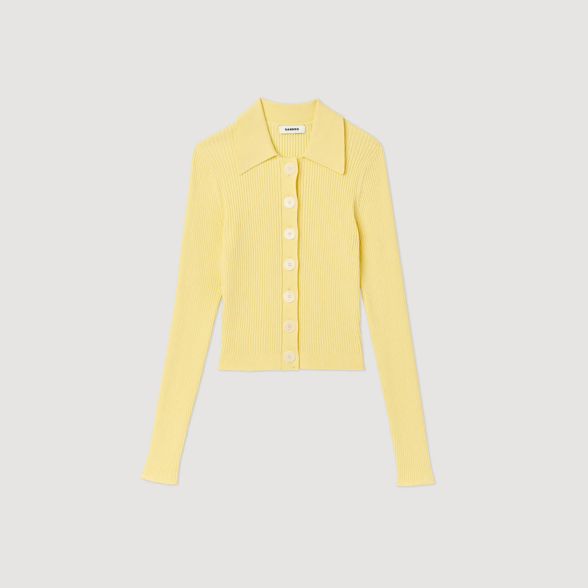Cardigan Corto A Coste>Sandro Paris Sale