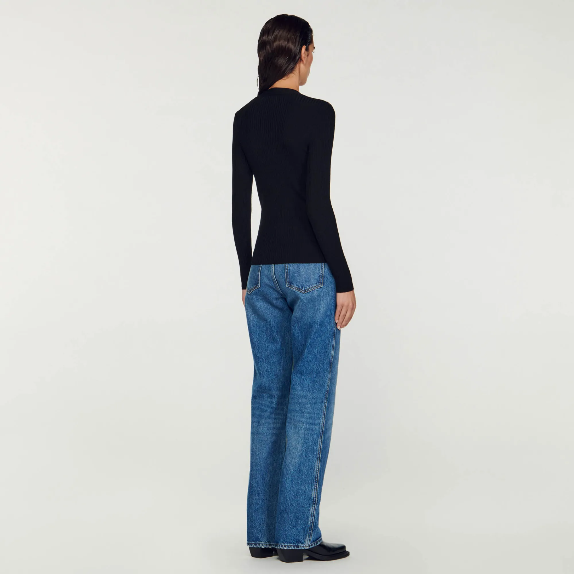 Cardigan In Viscosa Certificata>Sandro Paris New