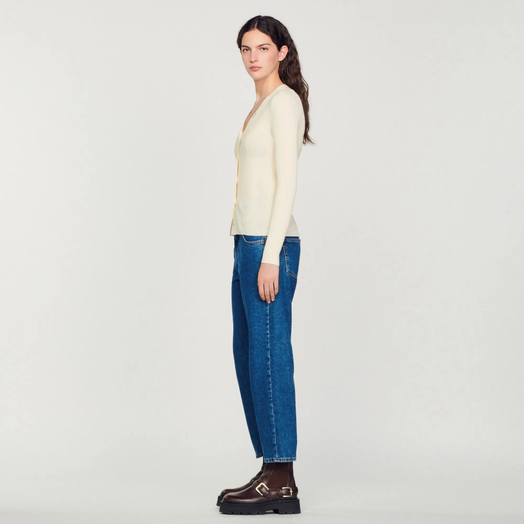 Cardigan In Viscosa Certificata>Sandro Paris Fashion