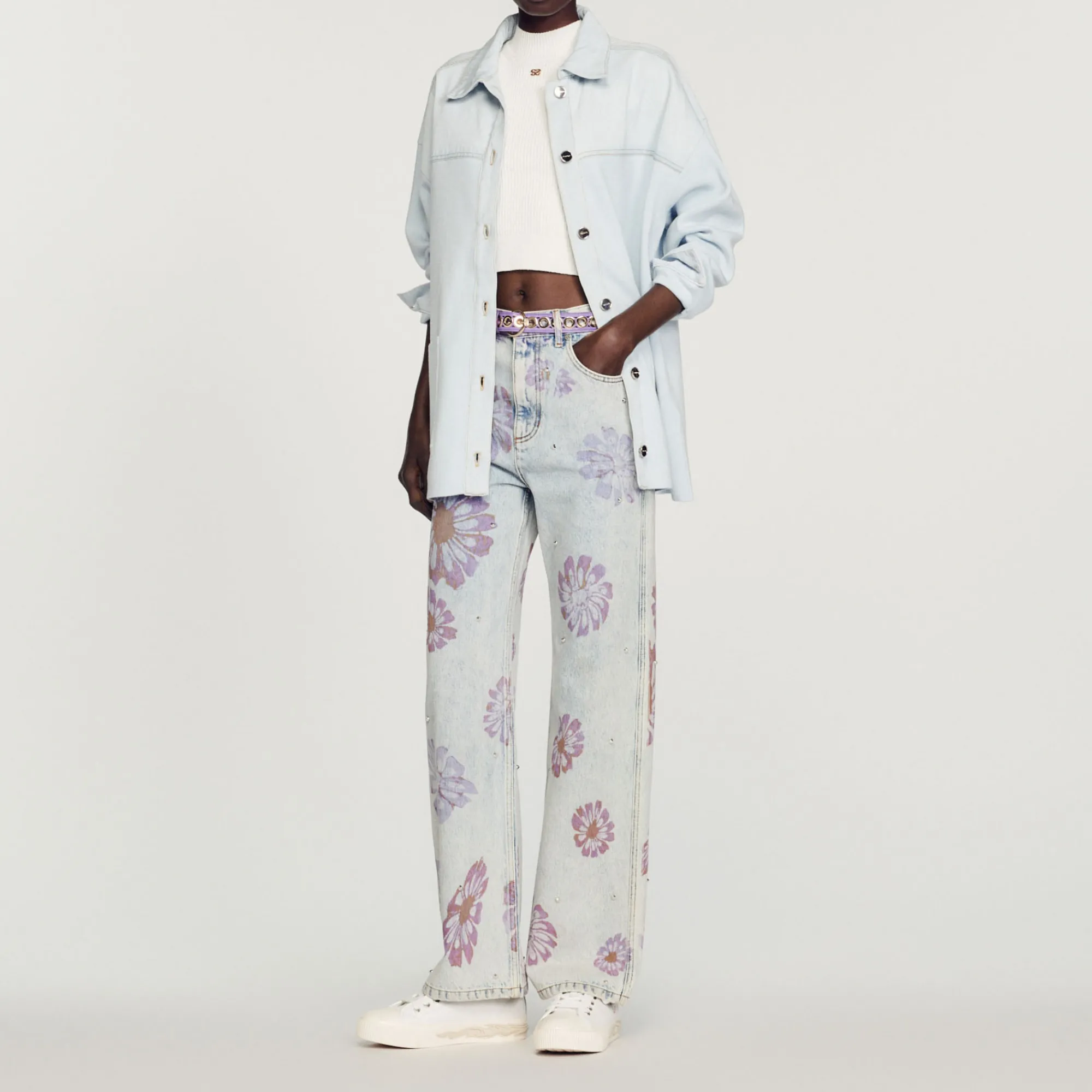 Cardigan-Cappotto In Denim E Maglia>Sandro Paris Online