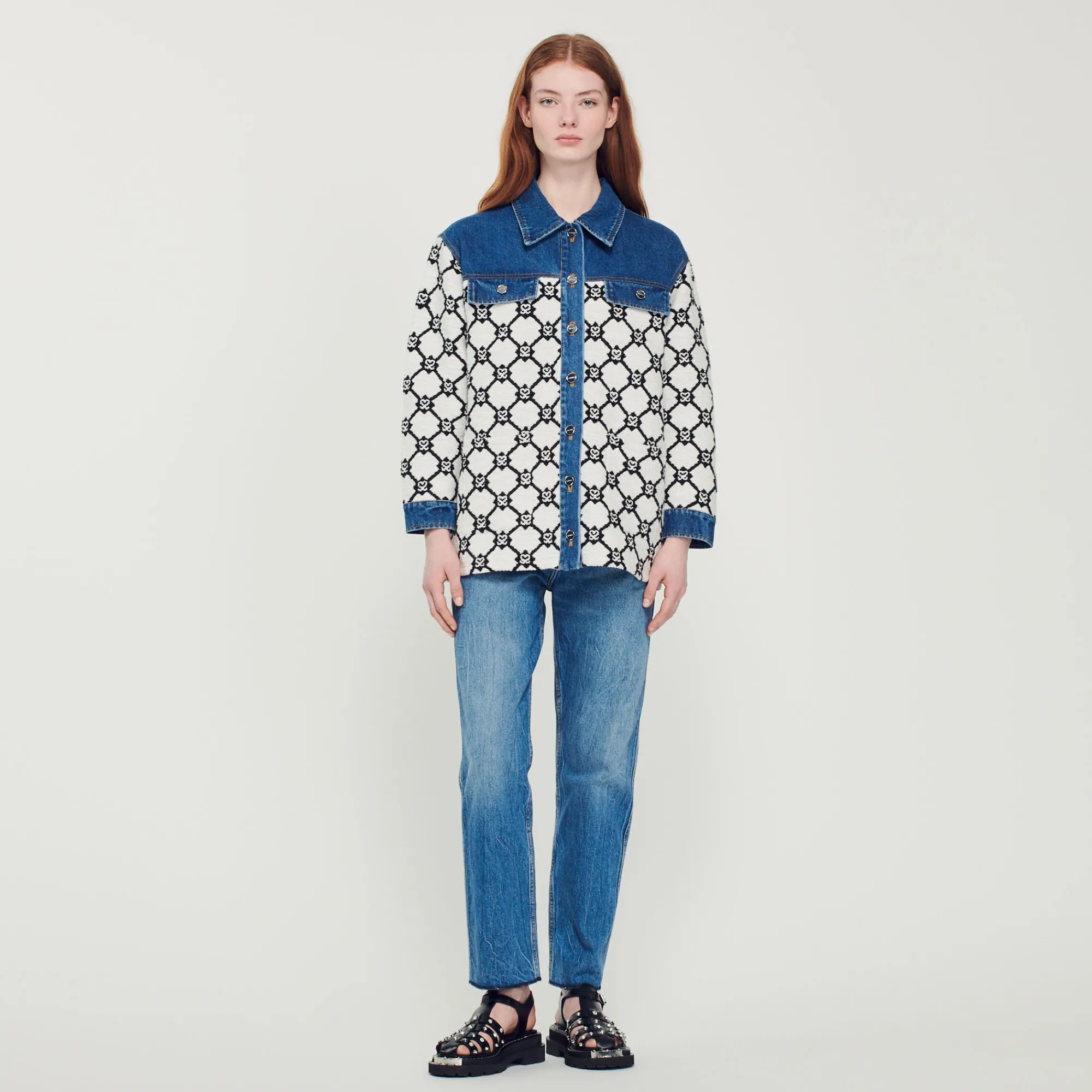 Cardigan-Cappotto In Maglia E Denim>Sandro Paris Best