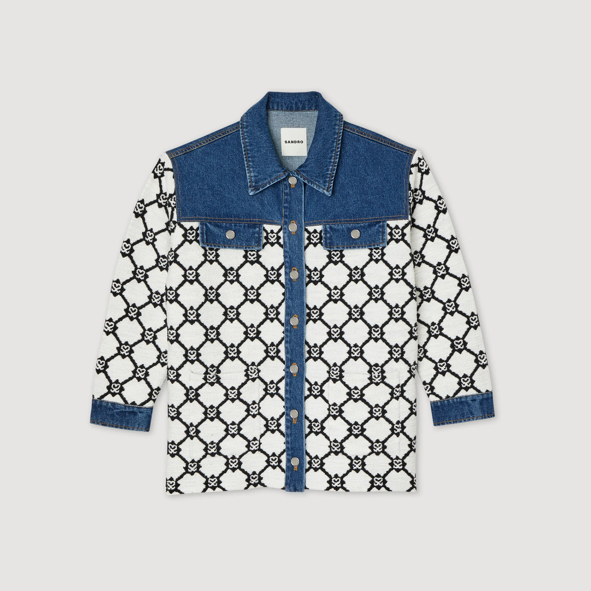 Cardigan-Cappotto In Maglia E Denim>Sandro Paris Best