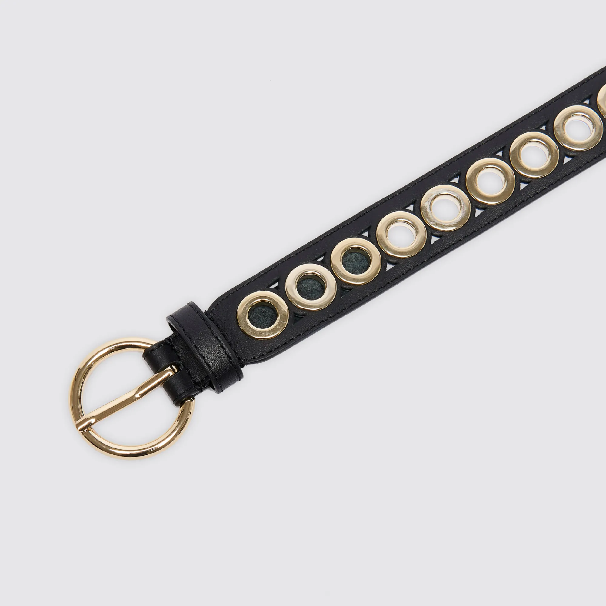 Cintura Con Fibbia Tonda E Occhielli>Sandro Paris Store