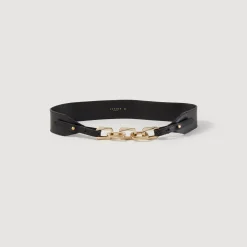 Cintura In Pelle Con Catena>Sandro Paris Clearance