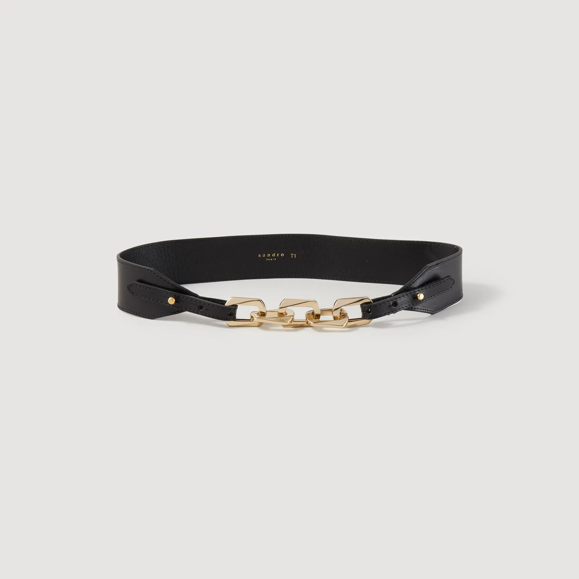 Cintura In Pelle Con Catena>Sandro Paris Clearance