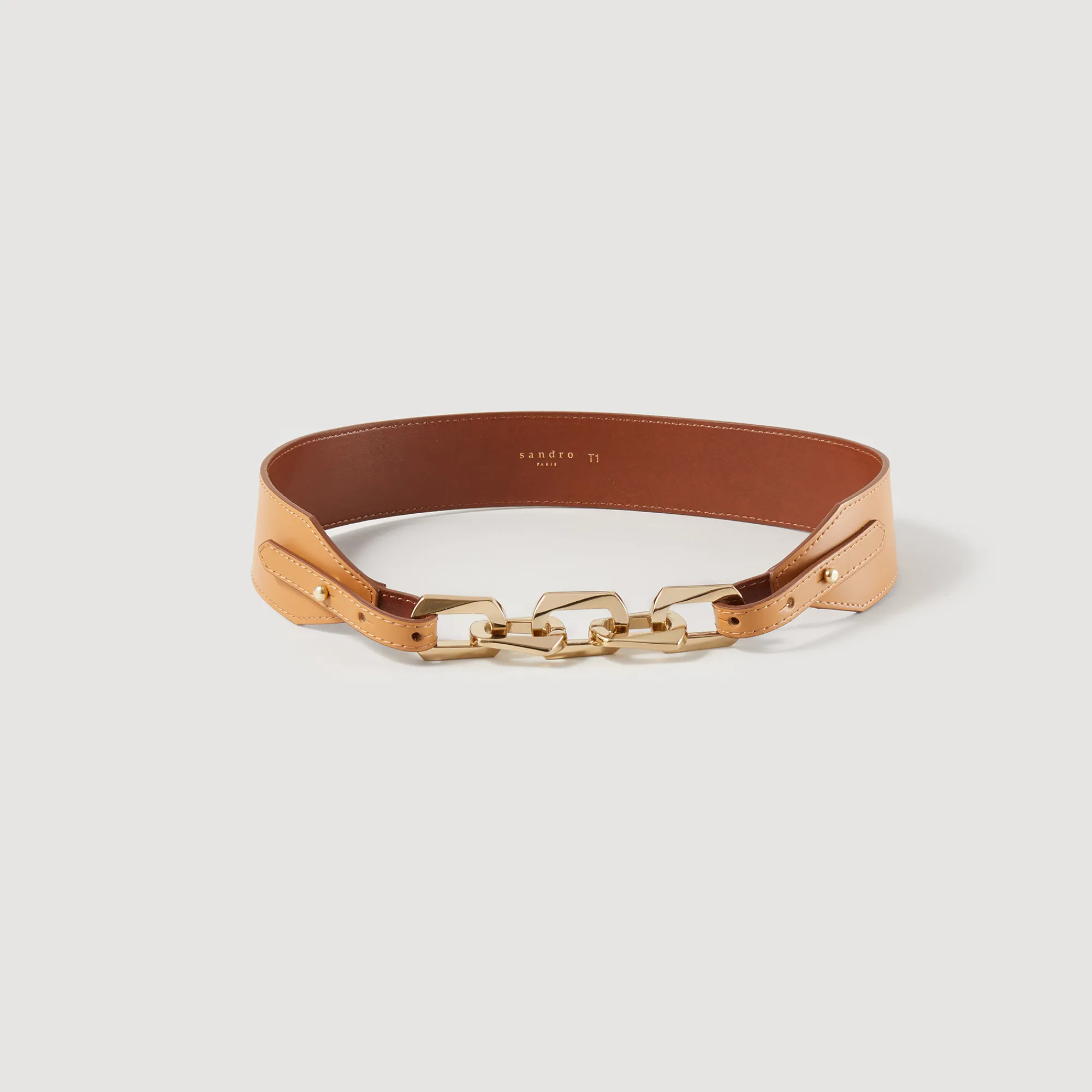 Cintura In Pelle Con Catena>Sandro Paris Shop