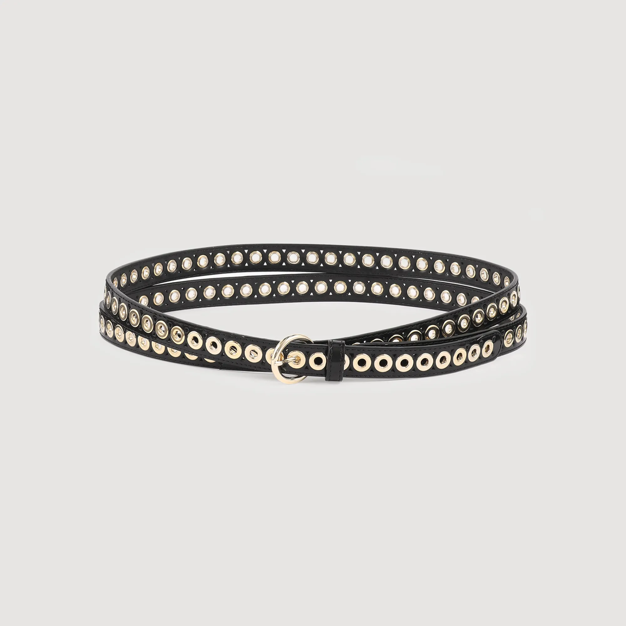 Cintura In Pelle Con Occhielli>Sandro Paris Flash Sale