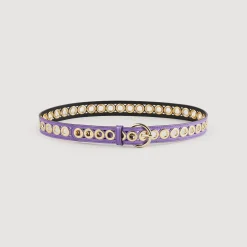 Cintura In Pelle Con Occhielli>Sandro Paris Fashion