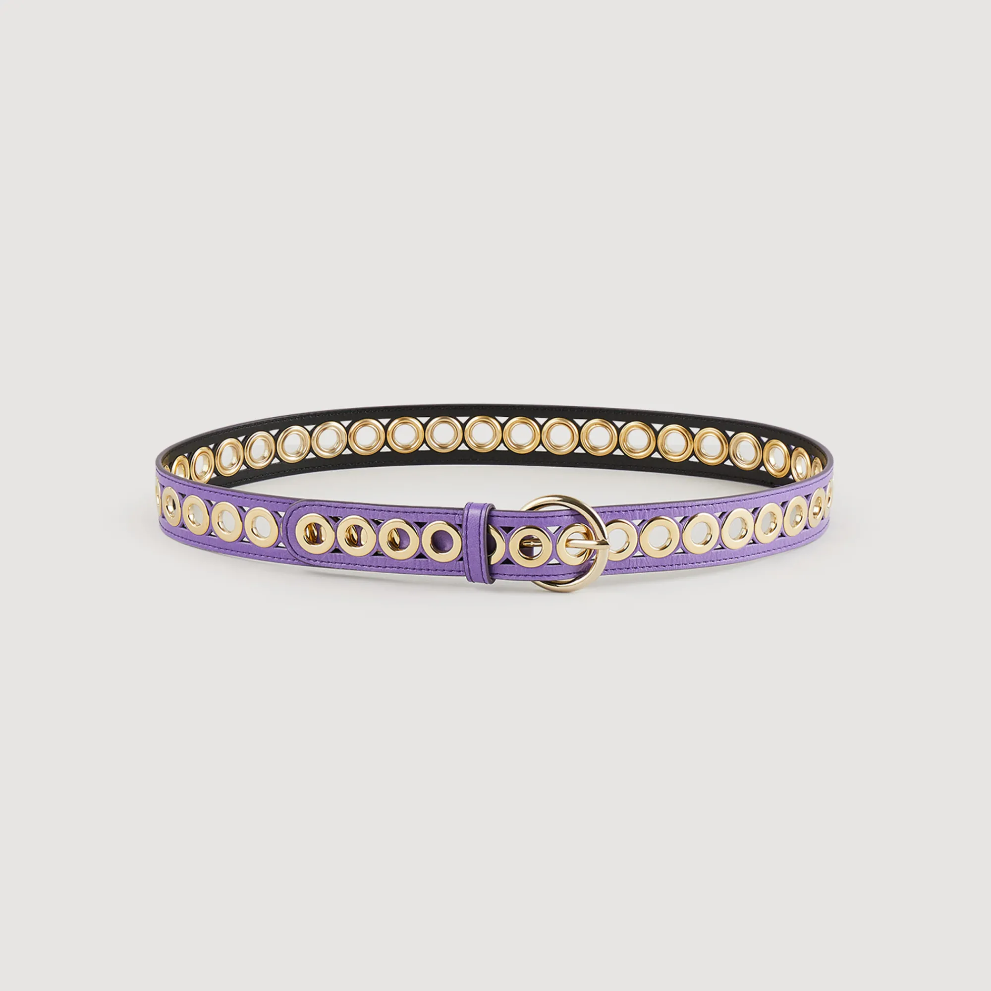 Cintura In Pelle Con Occhielli>Sandro Paris Fashion