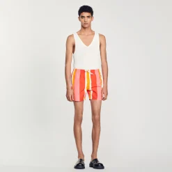 Costume Da Bagno Con Stampa A Righe>Sandro Paris Discount