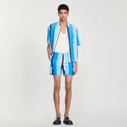 Costume Da Bagno Con Stampa A Righe>Sandro Paris Cheap