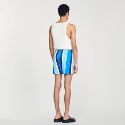 Costume Da Bagno Con Stampa A Righe><noscript><img width=