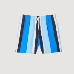 Costume Da Bagno Con Stampa A Righe><noscript><img width=