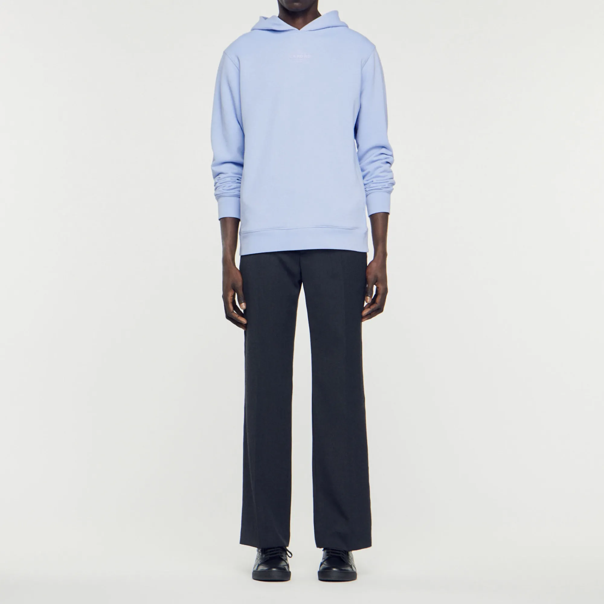 Felpa Con Cappuccio E Logo In Gomma>Sandro Paris Discount
