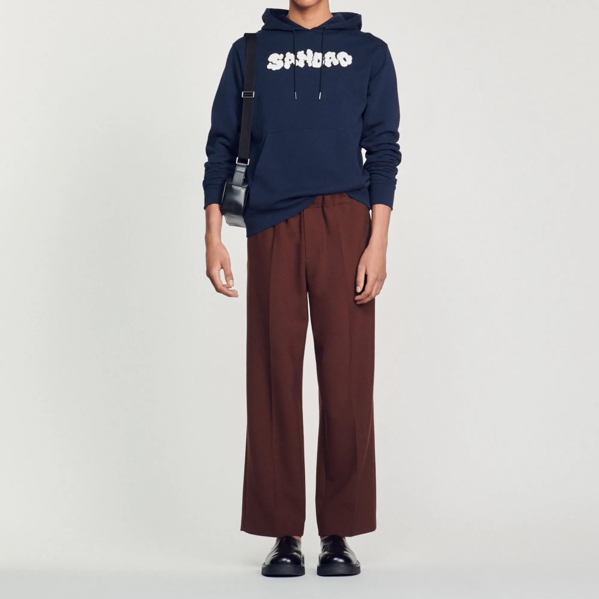 Felpa Con Cappuccio E Ricamo Sandro>Sandro Paris Cheap