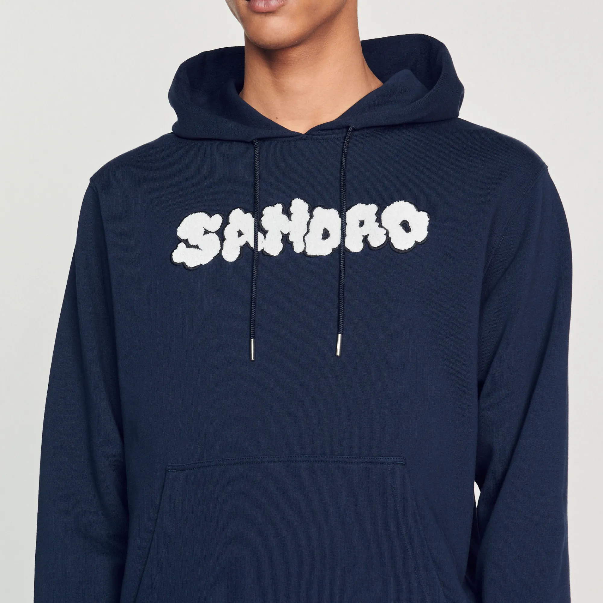 Felpa Con Cappuccio E Ricamo Sandro>Sandro Paris Cheap