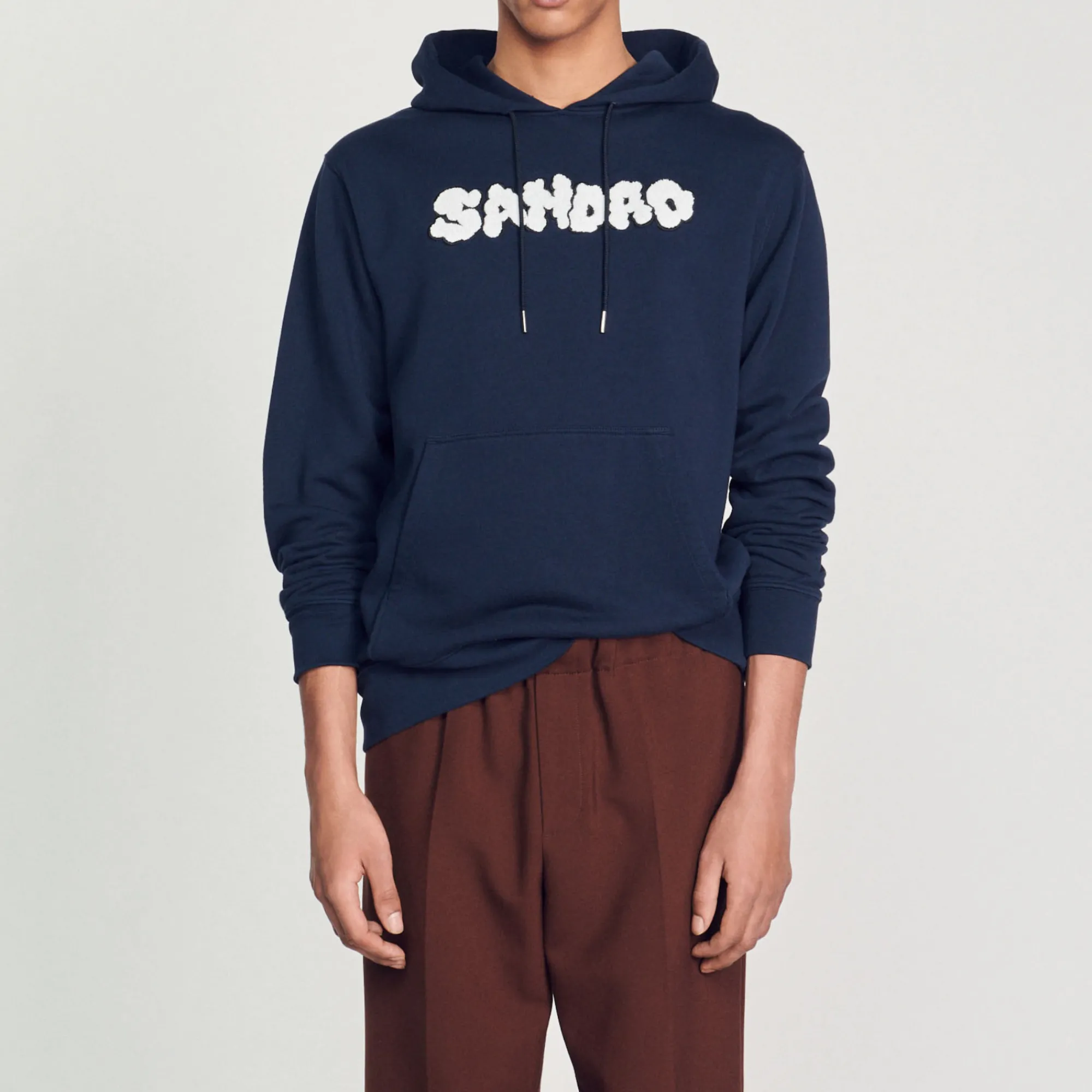Felpa Con Cappuccio E Ricamo Sandro>Sandro Paris Cheap