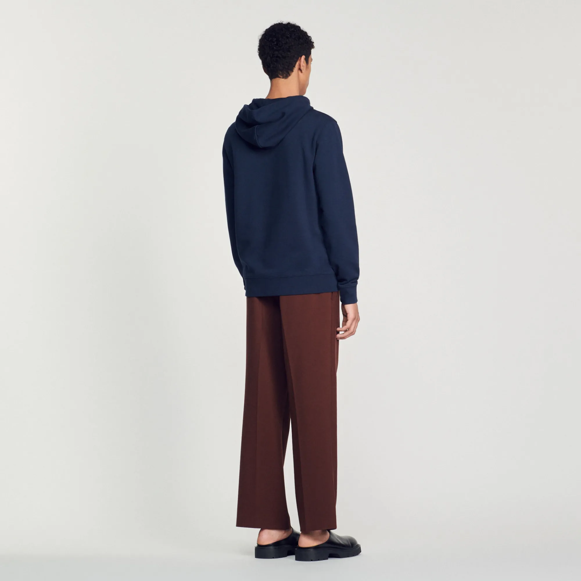 Felpa Con Cappuccio E Ricamo Sandro>Sandro Paris Cheap