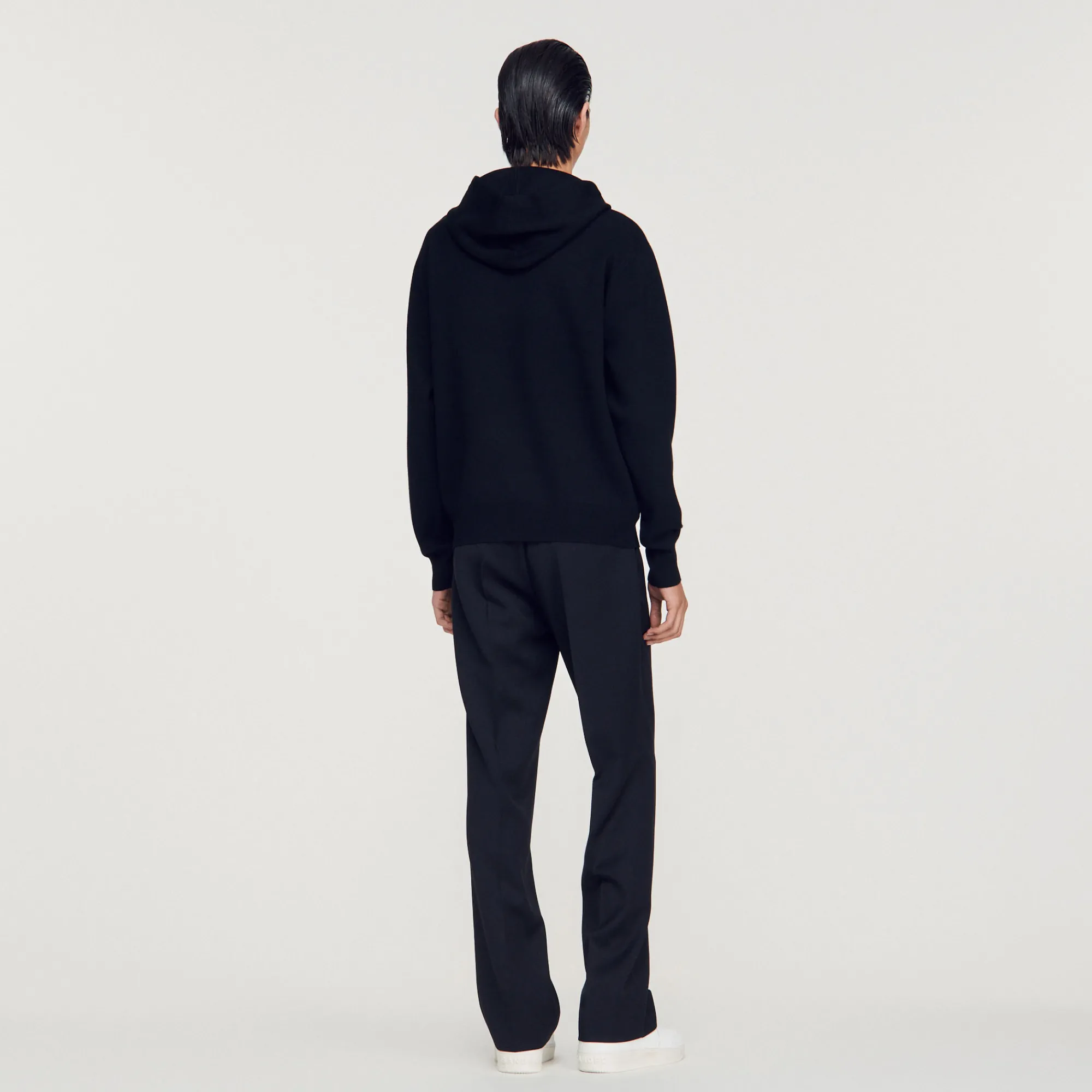 Felpa Con Cappuccio In Maglia>Sandro Paris Store